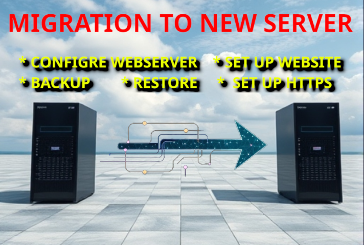 Move / transfer / migrate the website to another hosting / server
