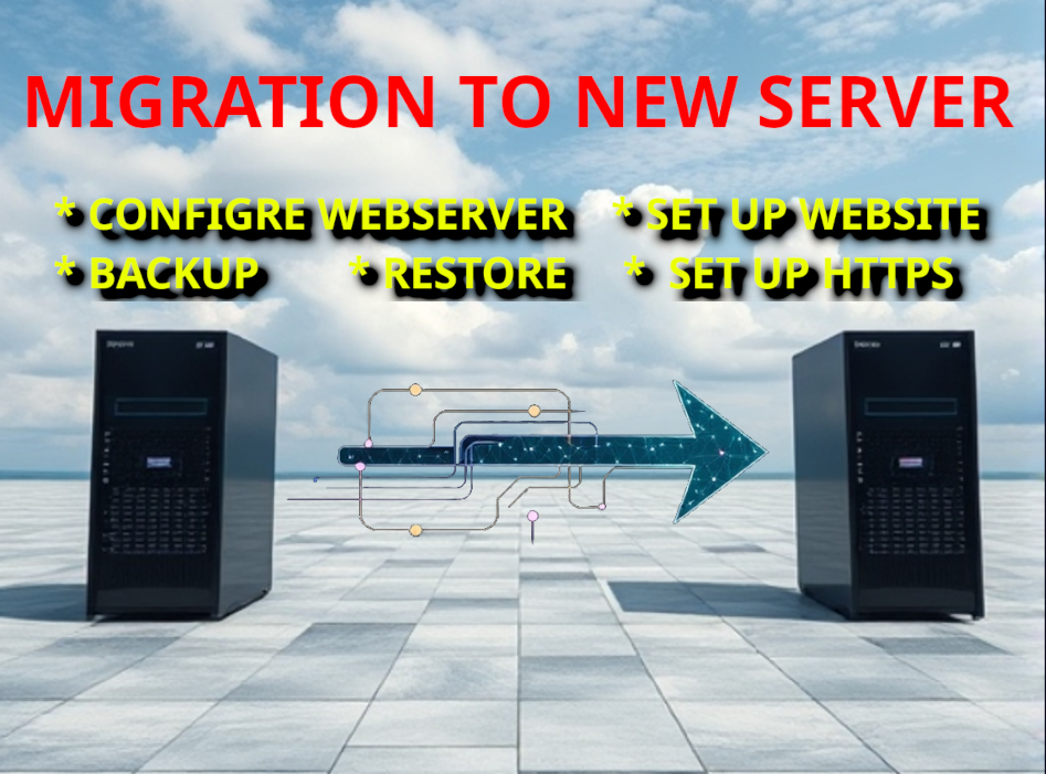 Move / transfer / migrate the website to another hosting / server